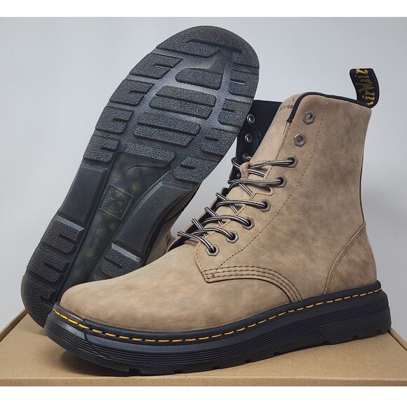 DS Doc Martens Crewson GUNMETAL BUFFBACK Size 11 - Picture 1 of 7